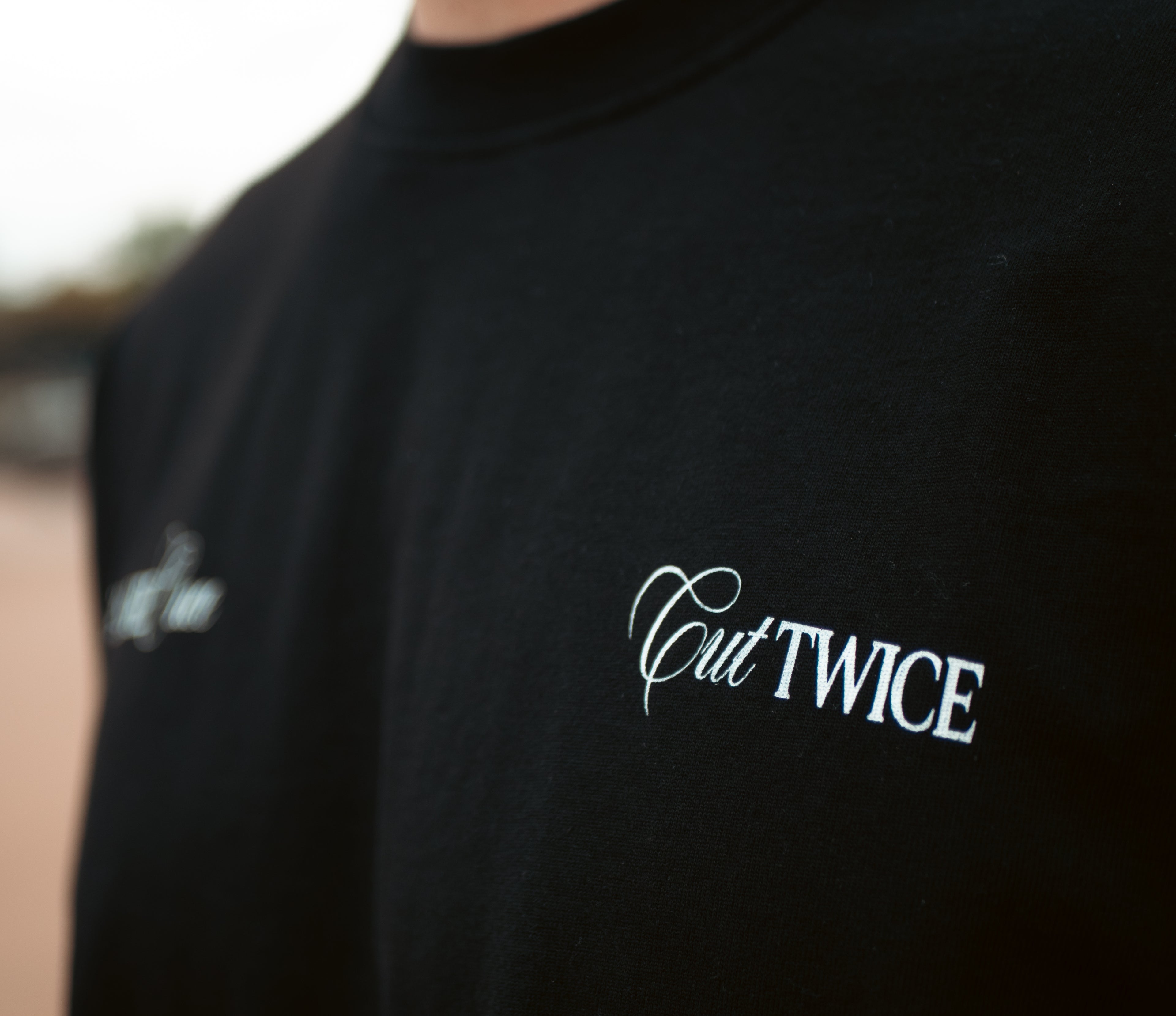Measure Once Cut Twice Tee - Black