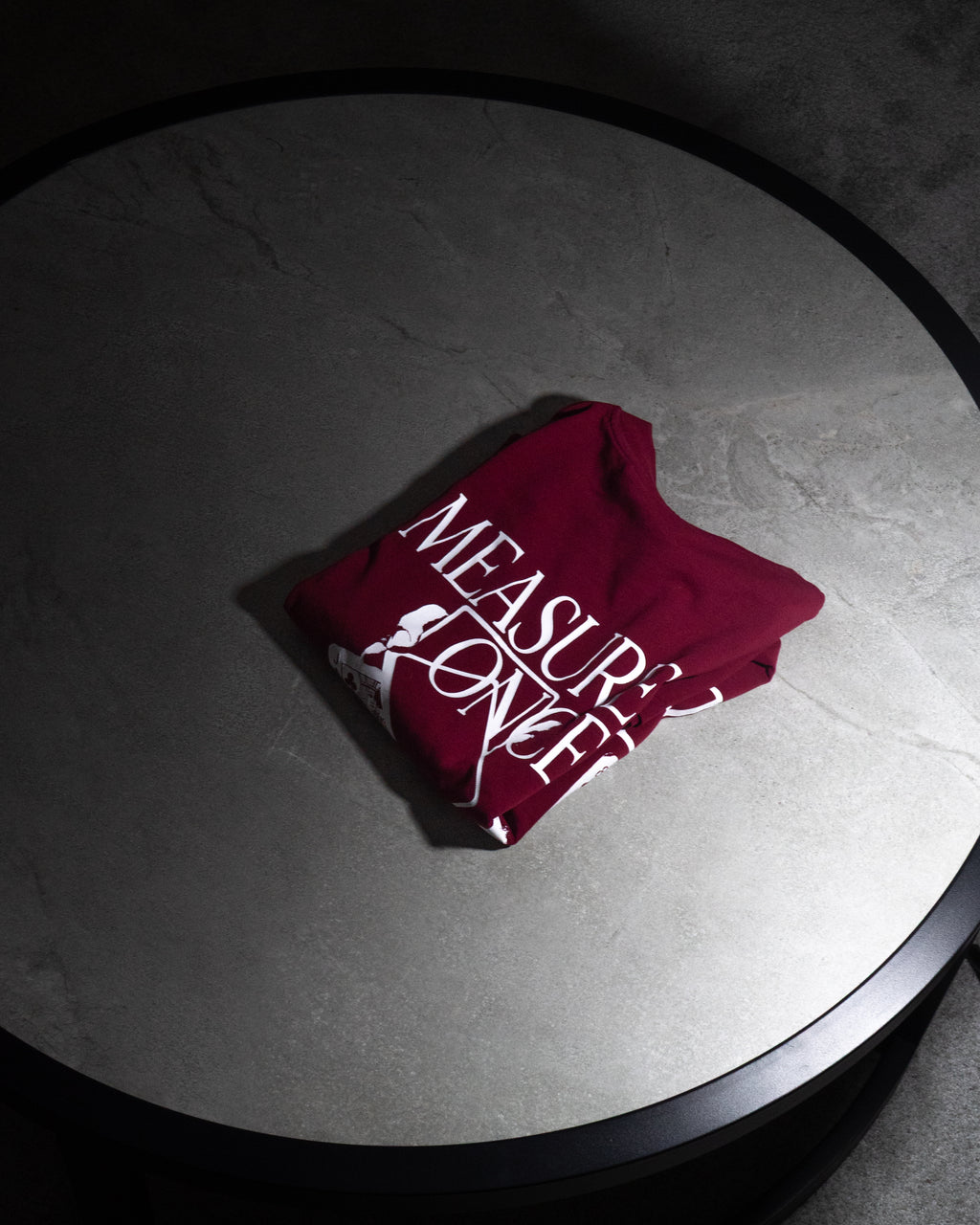 Measure Once Cut Twice Tee - Burgundy