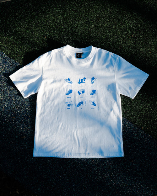 Get a Grip Tee flat lay on turf
