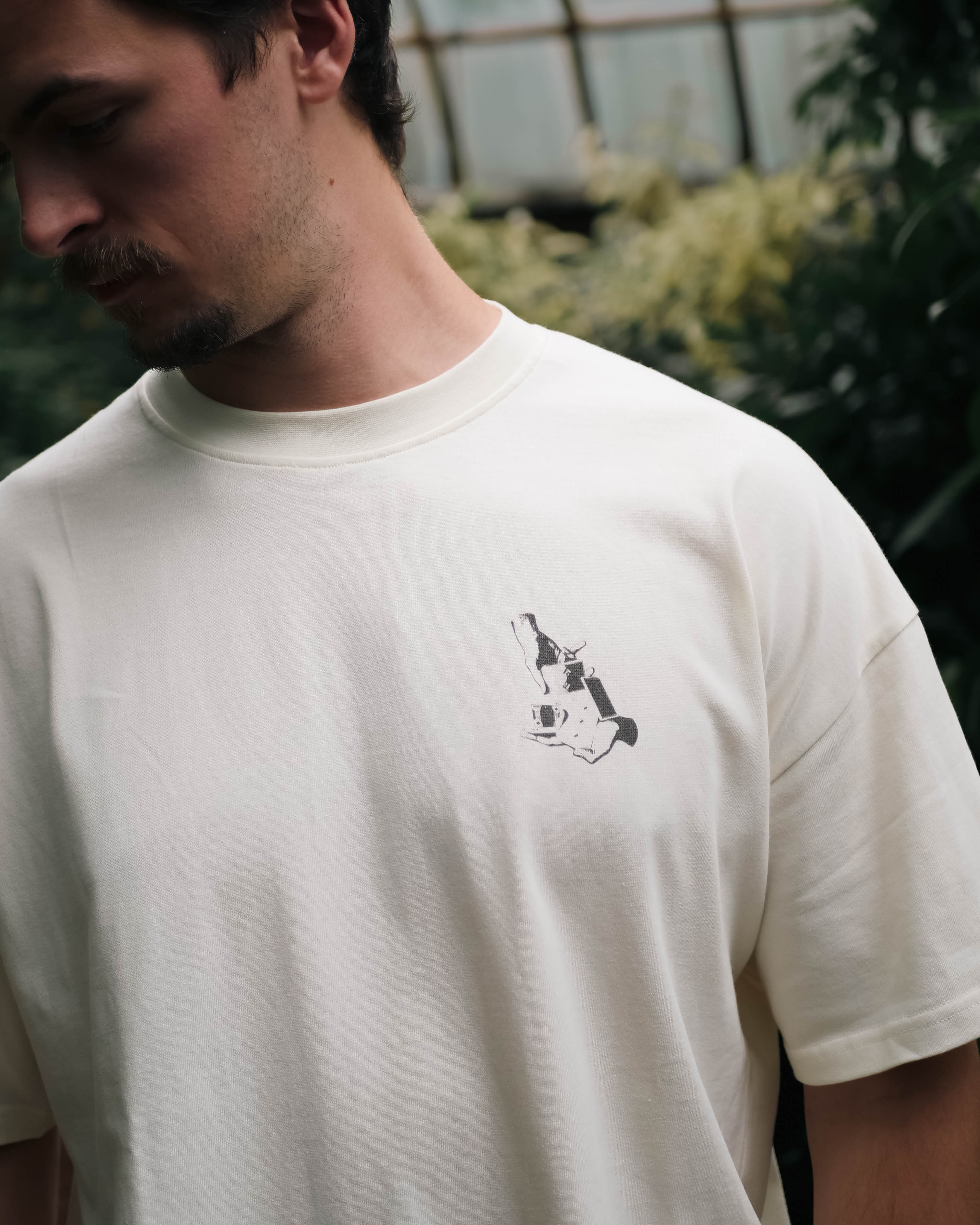 Measure Once Cut Twice Tee - Cream