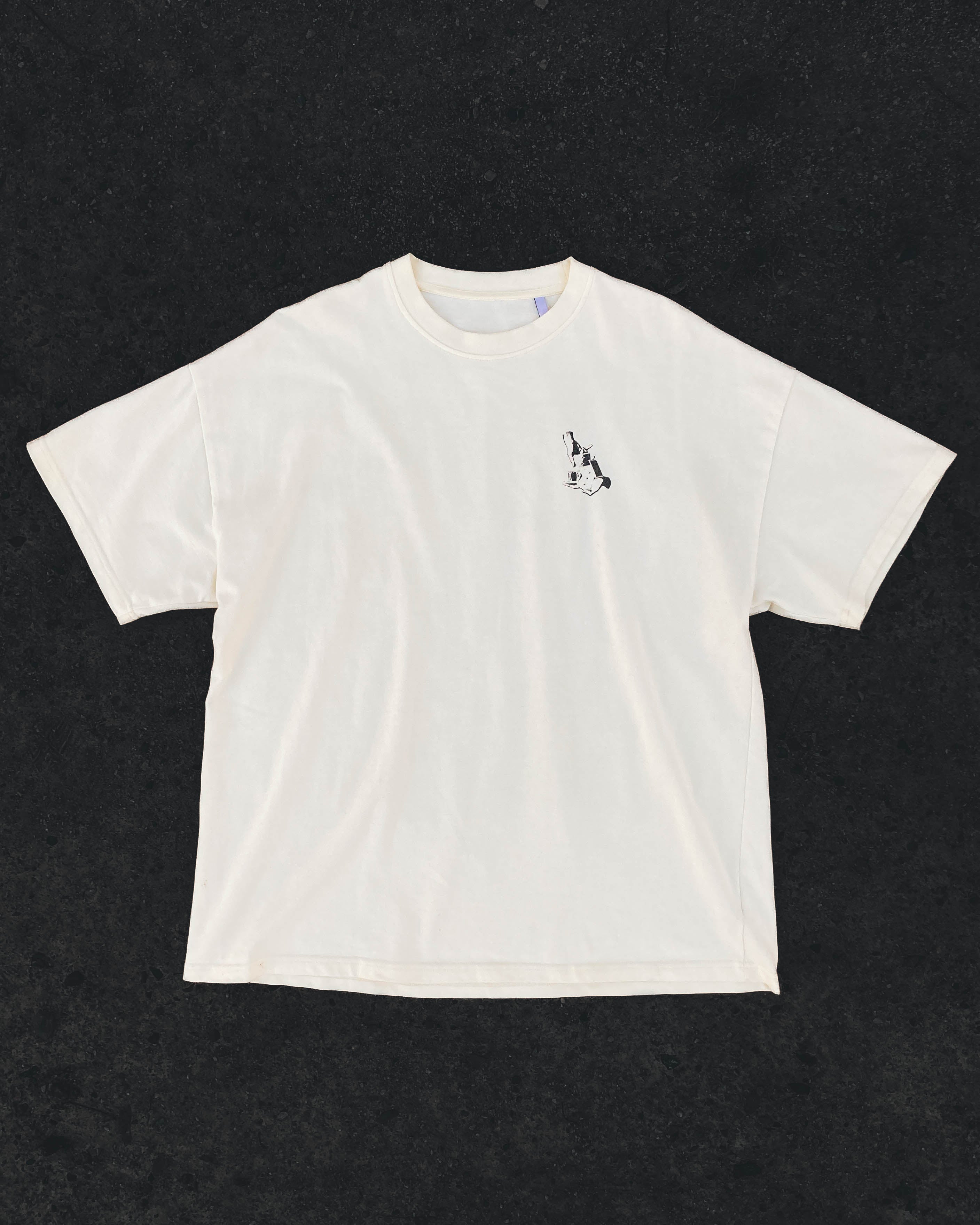 Measure Once Cut Twice Tee - Cream